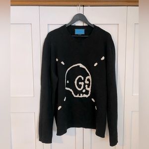 Gucci Ghost Hamlet Skull Wool Knit Sweatshirt RARE SIZE XXXL